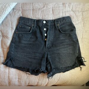 Agolde denim shorts (27, black)